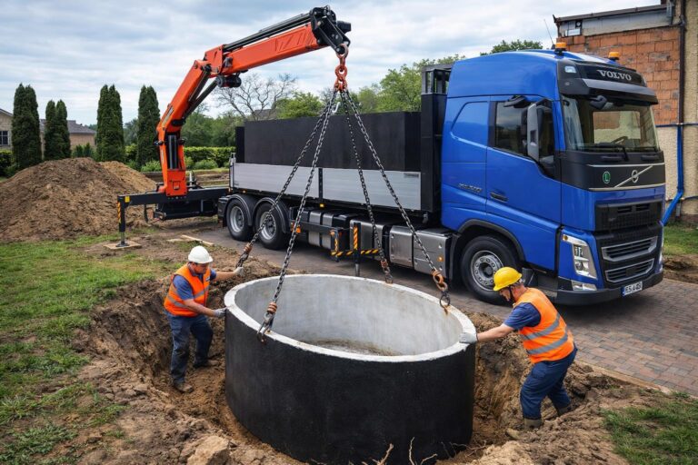 szambo betonowe owalne - cylindryczne-montaż-02